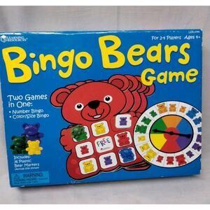 Learning Resources Bingo Bears Game Bear Counters Homeschool Games